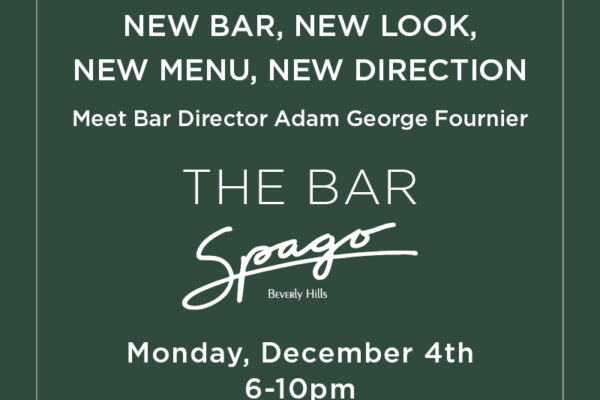 New Bar, New Look, New Menu, New Direction – Spago